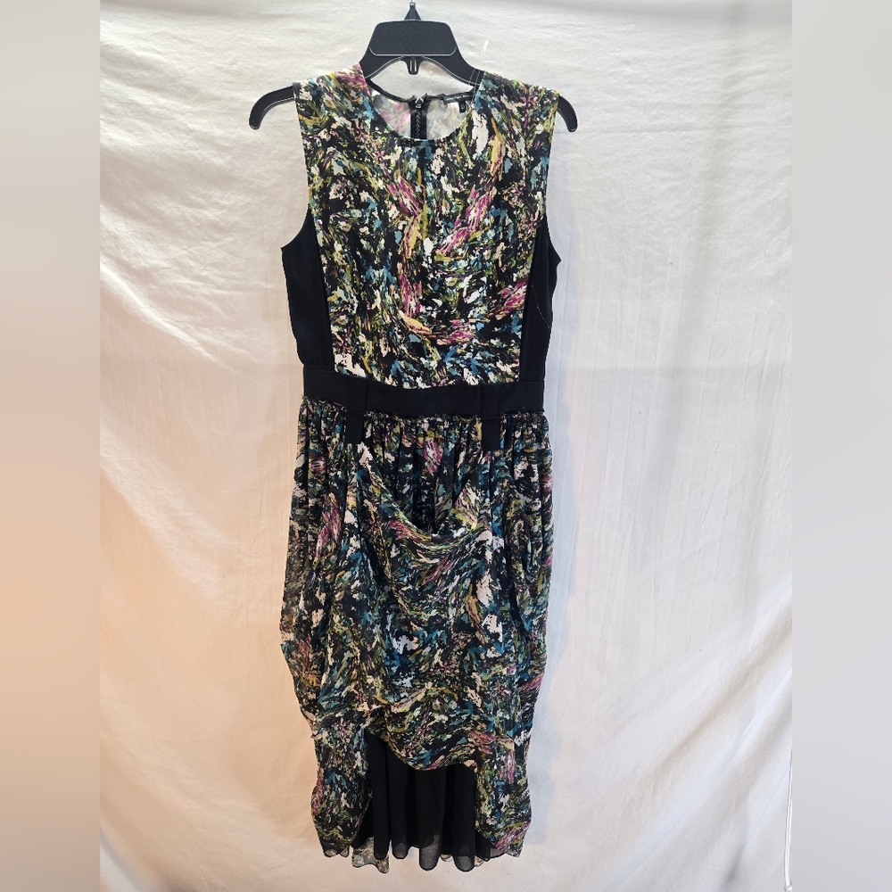 Jonathan Saunders Women's Size 40 Multicolor Printed 100% Silk Dress